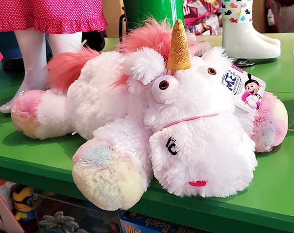 pink fluffy unicorn plush